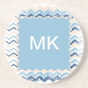 Porta-copos De Arenito Ziguezague do Scribble do litoral