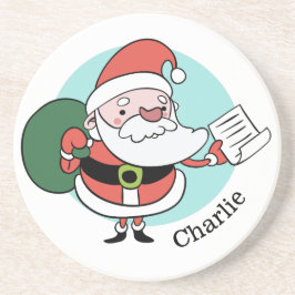 Porta copos de arenstone com nome personalizado do