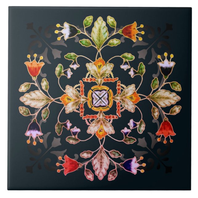 Porta copos de Bar Sandstone - Fiori Dark (Frente)