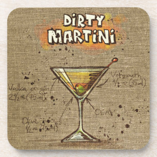 Porta copos de Bebidas de Cocktail Dirty Martini