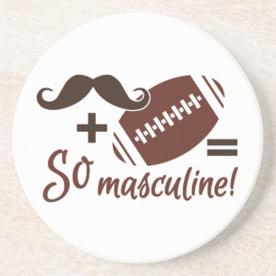 Porta copos de bigode e futebol