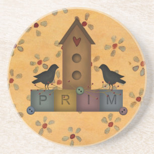 Porta copos de Birdhouse Primitiva