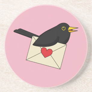 Porta-copos De Blackbird com Amor