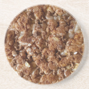 porta copos de bolo de arroz com chip de chocolate