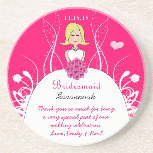 Porta copos de Cabeça de Casamento de Bridesmaid d