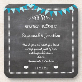 Porta copos de Casamento de Chalkboard Bride & Gro