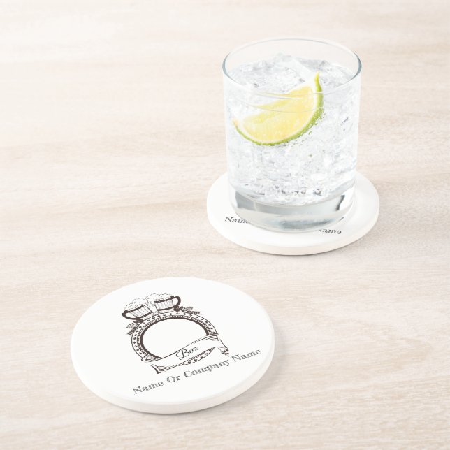 Porta copos de Cerveja de Nome Personalizado (Lateral)