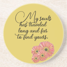 Porta copos de Citações de Amor