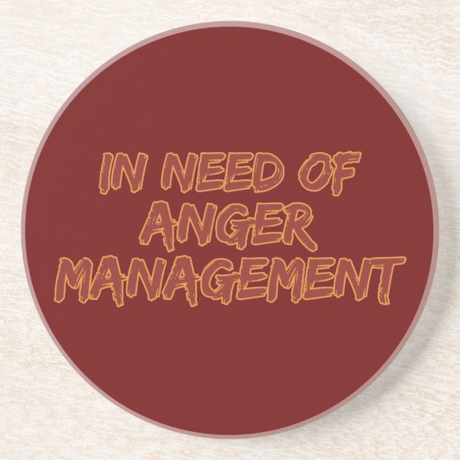 Porta copos de cores personalizada do Anger Manage (Frente)