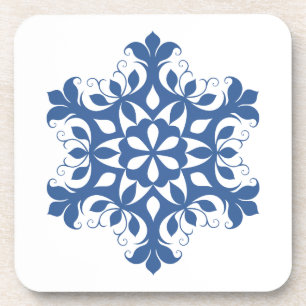 Porta copos de Cork Azul Floco de Neve
