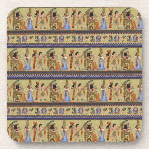 Porta copos de Cork Hieroglíficos Egípcia