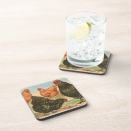 Porta copos de Cork "Orpington Chicken"