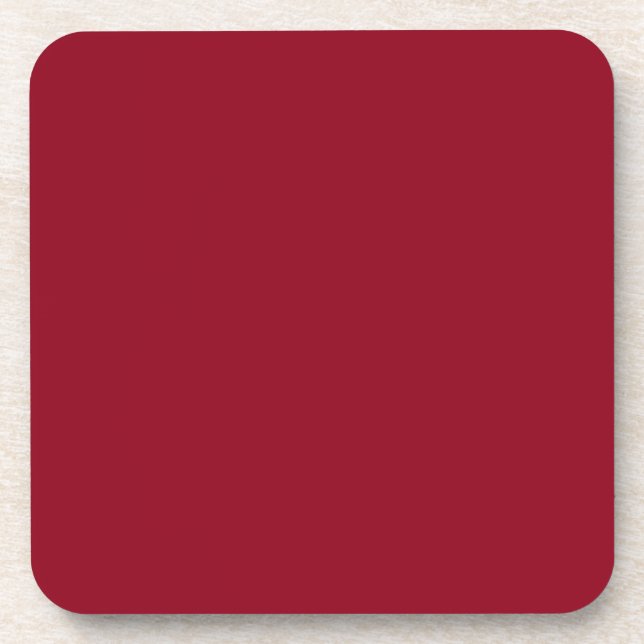 Porta copos de Cork Vermelho Maroon (Frente)