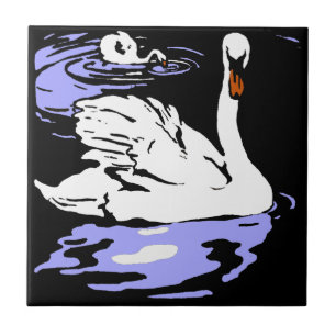 Porta copos De Corte Vitoriano Em Greve - Cisnes