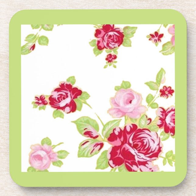 Porta copos de Cortiça de Algodão de Verão (Frente)