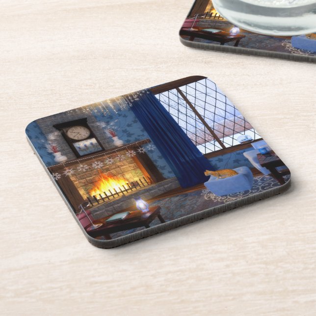 Porta copos de Cortiça Serenity Winter (Left Side)