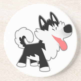 Porta copos de desenho animado siberian Husky