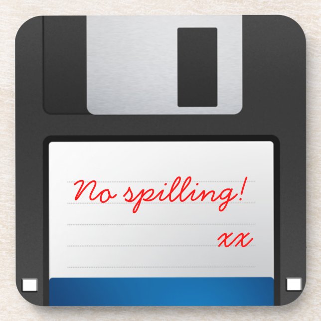 Porta copos de disco flexível retro (Frente)