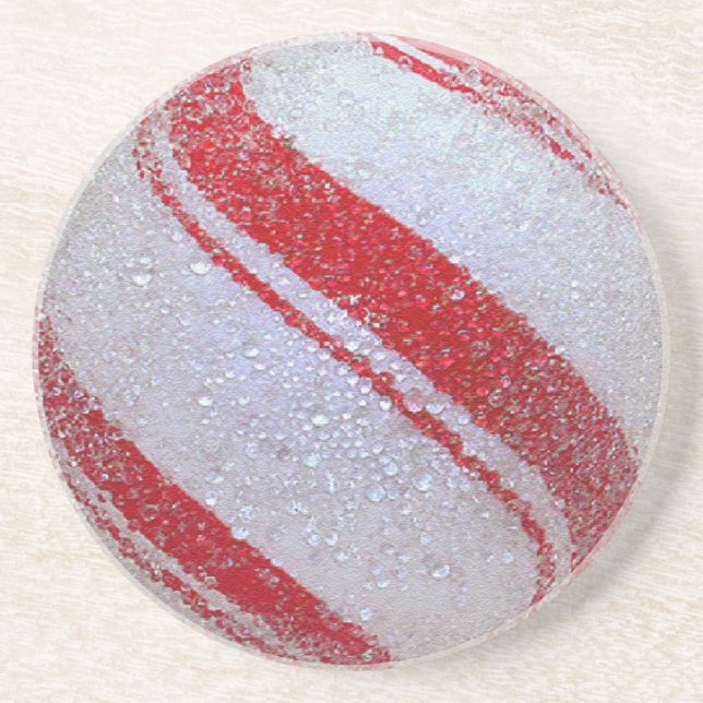 Porta copos de espiral da hortelã-pimenta (Frente)