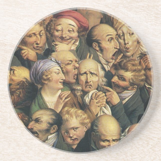 Porta copos de Expressões de Daumier (Frente)