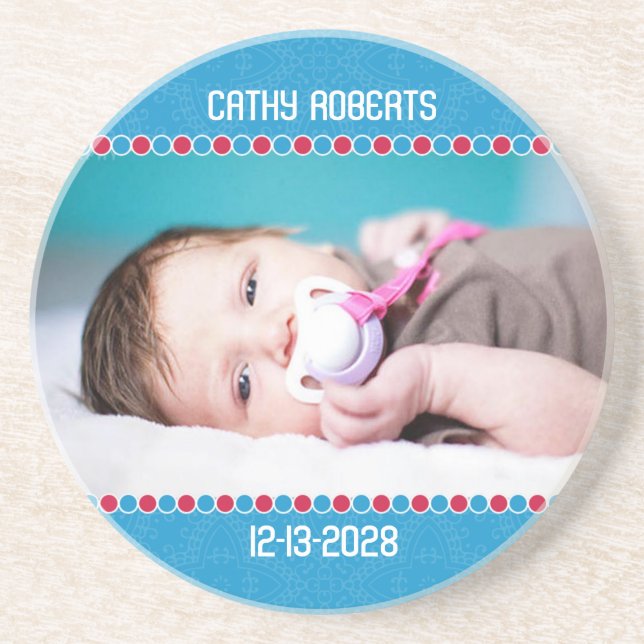 Porta copos de Fotografia do Baby Boy Holiday (Frente)