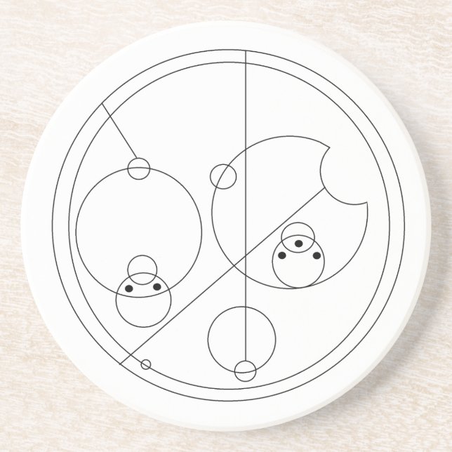 Porta copos de Gallifreyan eu te amo (Frente)