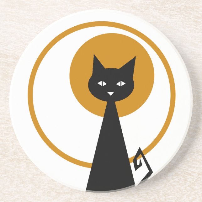 Porta copos de Gato Negro (Frente)