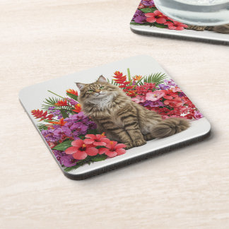 Porta copos de Gato Tropical Set 6 Design.