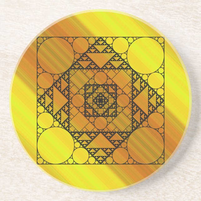 Porta copos de Geometria Fractal (Frente)