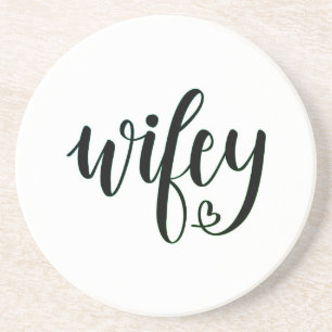 Porta copos de Letra Wifey