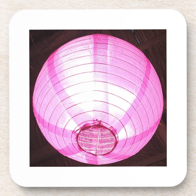 Porta copos de Luminescência Rosa Suave (Frente)