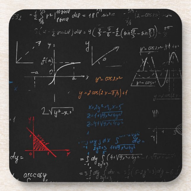 Porta copos de matemática (Frente)