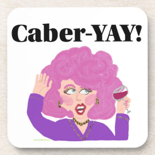 porta copos de mulher de vinho de Caber-YAY