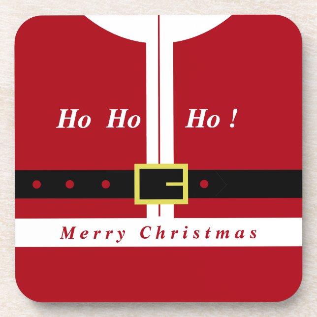 Porta copos de Natal Santa Claus Divertimento (Frente)