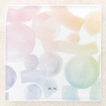 Porta copos de Padrão de Aquarela Reproduzível com