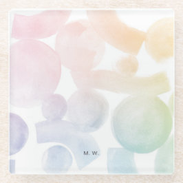 Porta copos de Padrão de Aquarela Reproduzível com