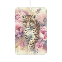 Porta copos de papel e cubo-leopardo