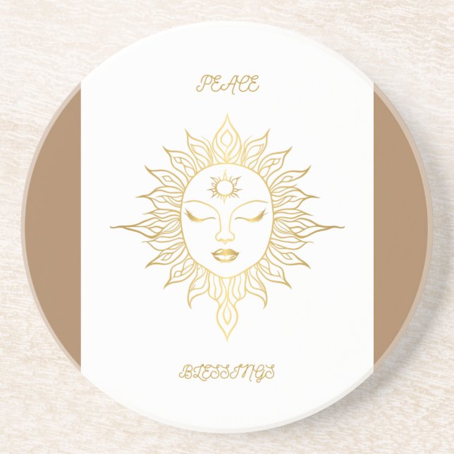 Porta copos de Paz e Bênçãos (Frente)