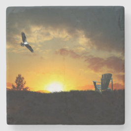 Porta copos de Pedra Amarelo do Curso