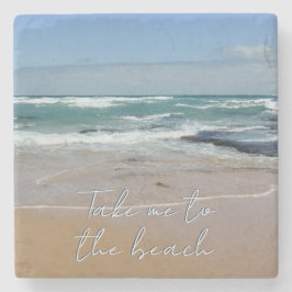 Porta copos de Pedra Azul do Mar de Praia