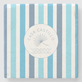 Porta copos de Pedra Azul Personalizada