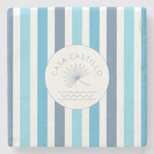 Porta copos de Pedra Azul Personalizada