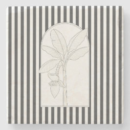 Porta copos de Pedra Botânica da Flor Elegante