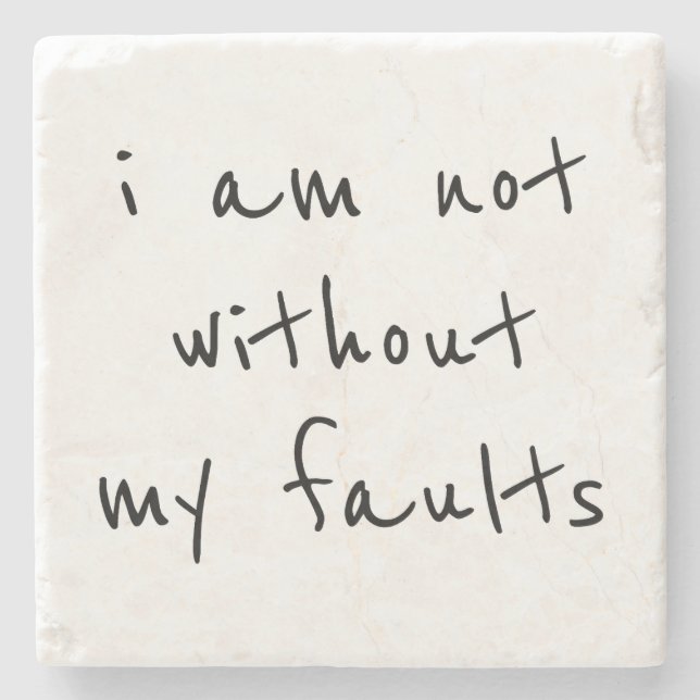 Porta copos de pedra com falhas (Frente)