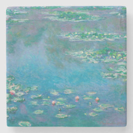 PORTA COPOS DE PEDRA COM "WATERLILILILIES" POR MON