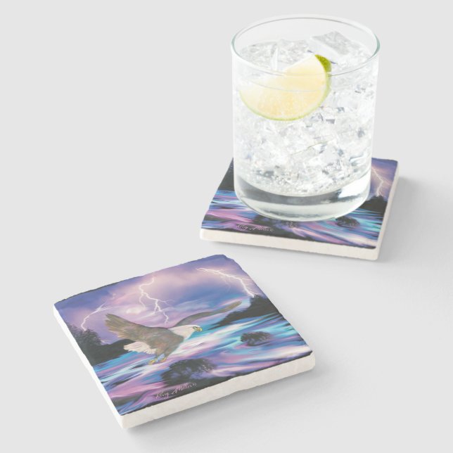 Porta copos de Pedra da Águia Cálida (Lateral)