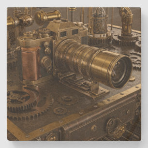 Porta copos de Pedra da Câmera Steampunk