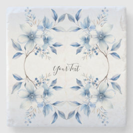 Porta copos de Pedra das Flores Azuis Botânicas