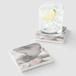 Porta copos de pedra de Dia de as mães de fotograf