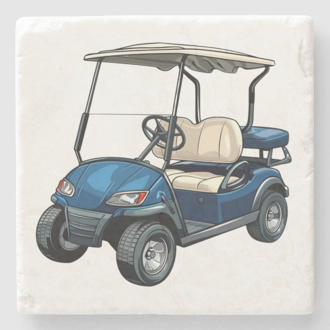 Porta copos de Pedra de Golf Carrinho (Frente)